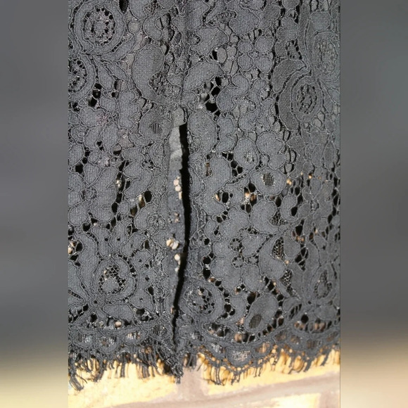 Bardot lace panel black dress, size X-small - Picture 10 of 11